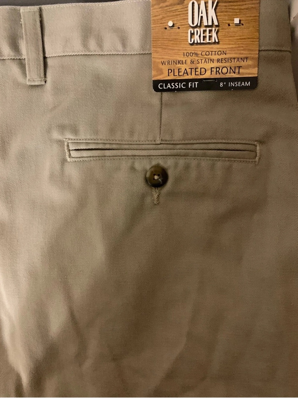 Oak Creek Shorts Mens Size 48 Big Tan Beige New NWT‎ Casual Easy Care